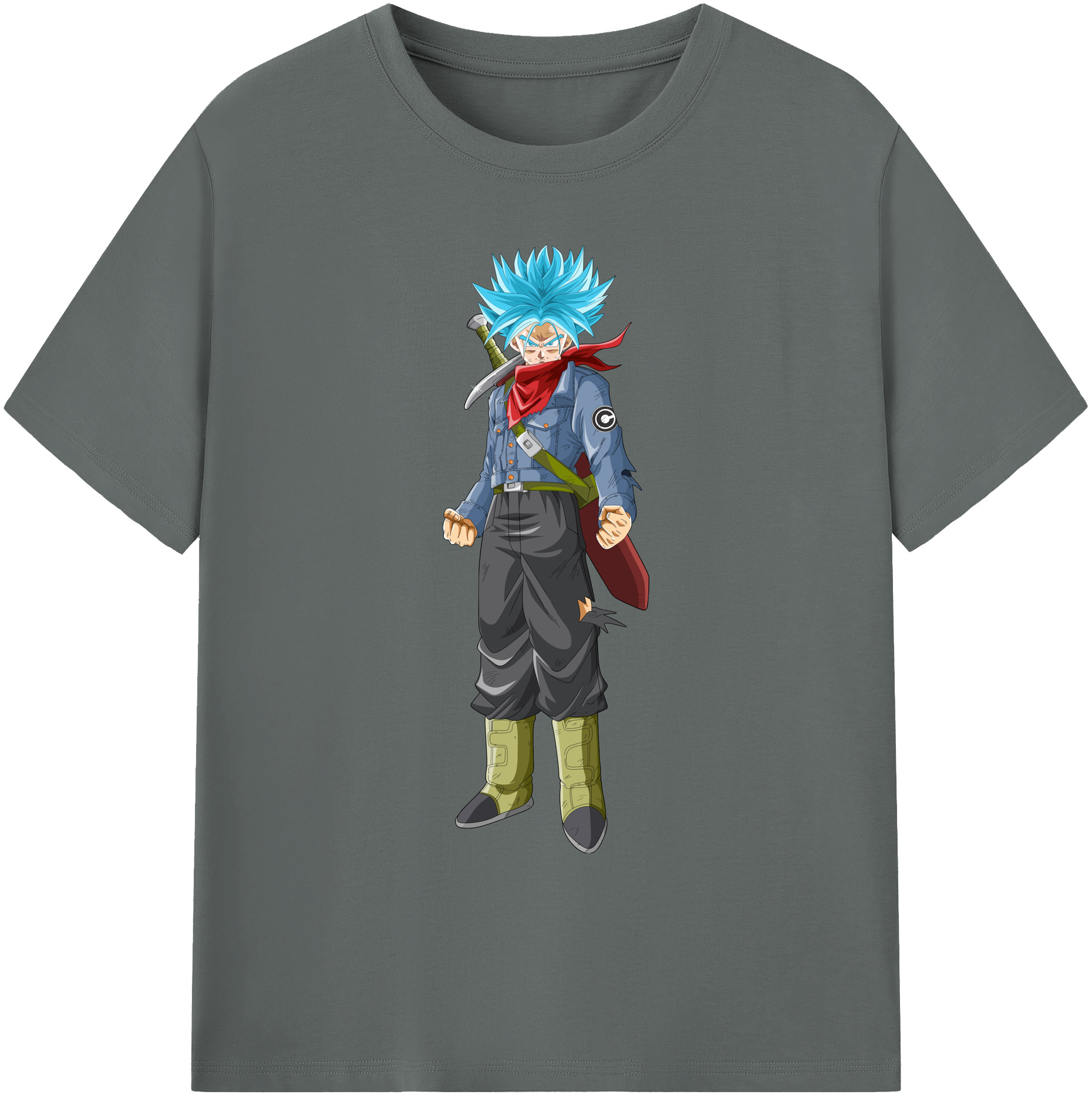（画像用） ドラゴンボール トランクス（Torankusu）DRAGON BALL Trunks 綿100％ メンズ半袖Tシャツ｜肌触りやわらか＆通気性